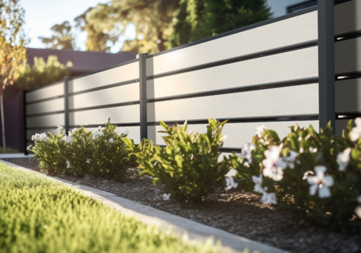 clôture en composite et aluminium