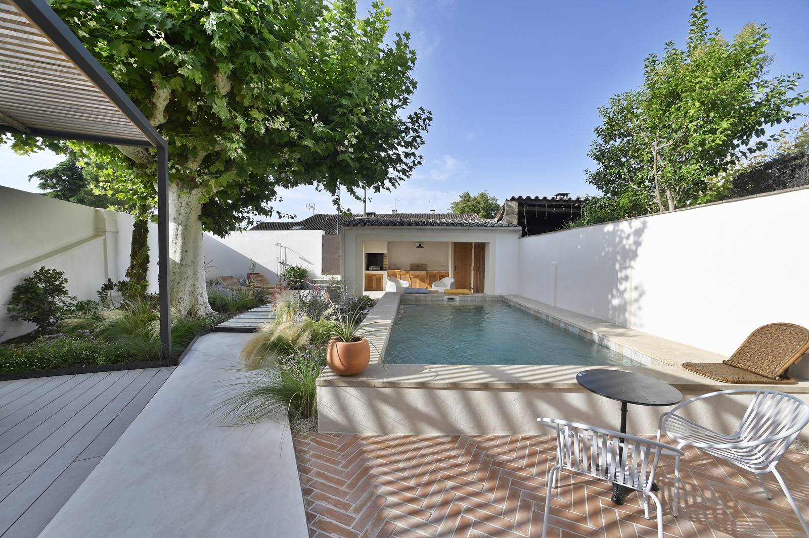 Joli jardin en pleine ville