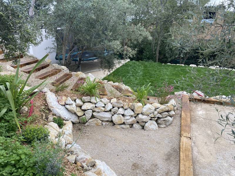 enrochement en pierre calcaire