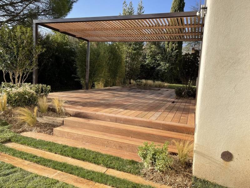 création marche en bois