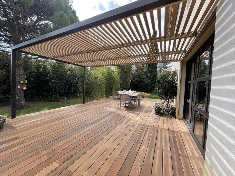 création terrasse bois exotique