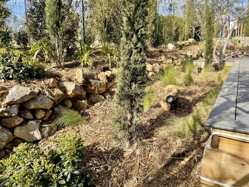 Aménagement paysager dans un mas à Rians